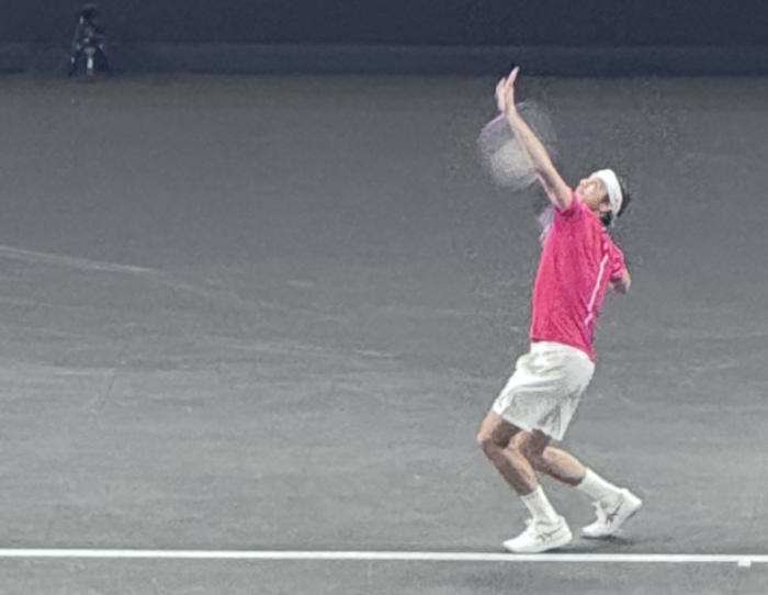 first serve toss